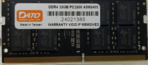 Memoria Ram Ddr4 32gb 3200mhz Laptop Dato 