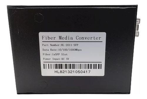 Conversor De Mídia Gigabit Sfp Fibra Otica