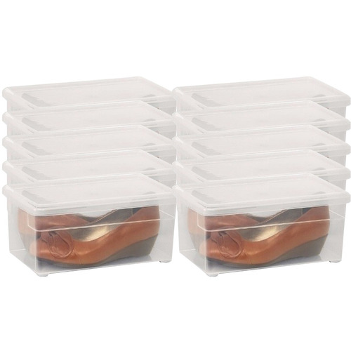 Caja Organizador Plastico Apilable Tapa Taper 5 Litros X 10 Colombraro