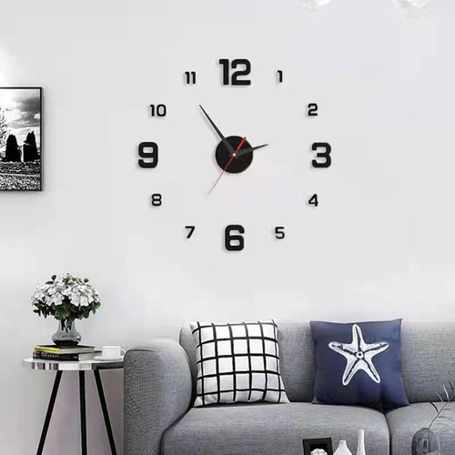 Calcomanía Decorativa Creativa For Reloj De Pared, Sin Marc