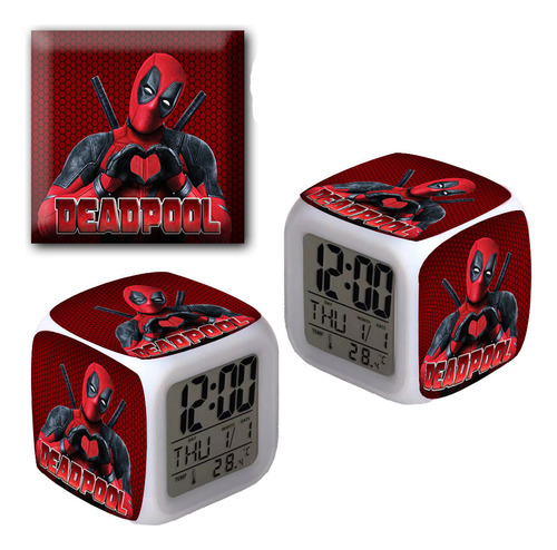 Reloj Despertador Iluminado Deadpool - Varios Modelos