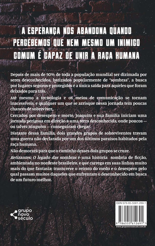 Retirantes: O legado das sombras, de Pedrosa, Daniel. Editorial Novo Século Editora e Distribuidora Ltda., capa mole em português, 2022