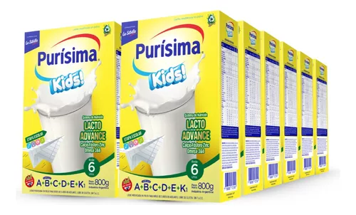 Leche en Polvo Purísima Descremada PLUS 800 grs. x 12 unidades – Purisima