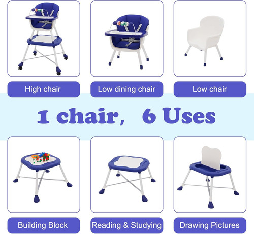 Silla Para Comer Bebe Trona Infantil,con Mesa Lego Juguetes