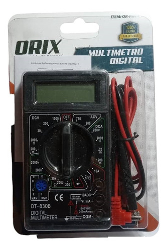 Tester Multimetro Digital Orix  Electricidad Electronica