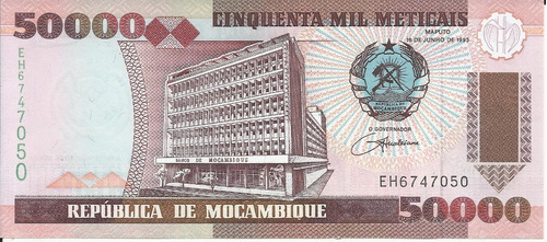 Mozambique 50000 Meticais 1993