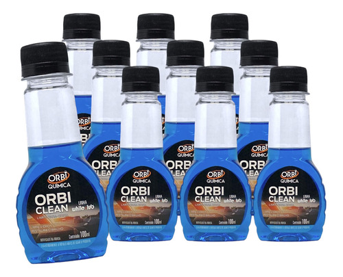 10 Limpa Para Brisa Detergente Desengordura Orbi Clean 100ml