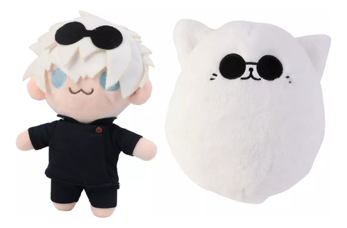 Jy 2pcs-peluche Gato Satoru Gojo Jujutsu Kaisen Regalo