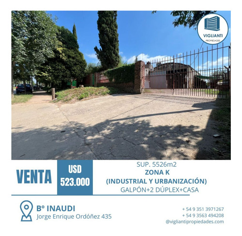 Venta Galpón + 3 Casas- Zona Mixta (industrial Y Residencial)- Sup Total 5226 M2