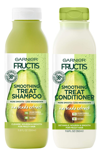 Garnier Fructis - Champú Y Acondicionador Suavizante, 98 %.