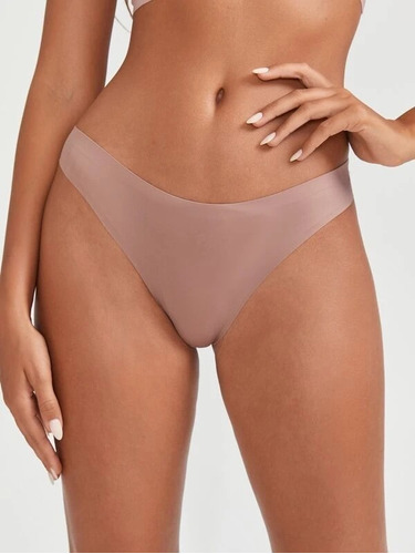 Shein - Panty Invisible Unicolor, Brazilian - Ropa Interior