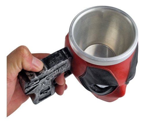 Caneca Deadpool Marvel X-men 3d De Resina E Alumínio 200ml