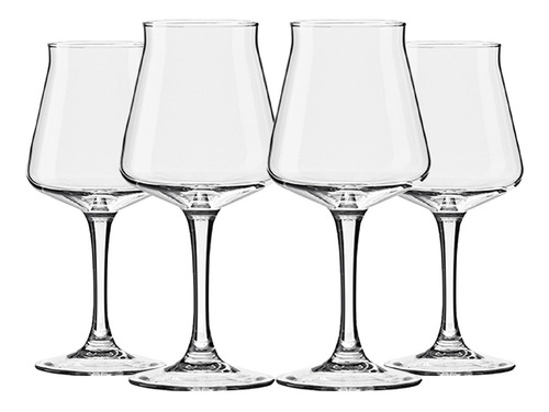 Conjunto 4 Taças De Vidro Temperado P Cerveja E Chopp 330ml