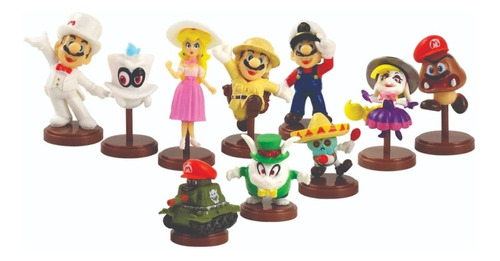 Muñecos O Figuras De Mario Bros Colección X 10 