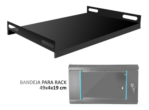 Imagen 1 de 5 de Bandeja Fija Liviana Para Rack 1 Unidad 01electronica