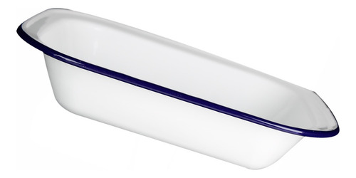 Charola Escofier De Peltre 28x21 Cm 3 Lts Vencort Color Blanco