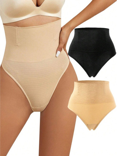 2pk Dy Shaper Hip Lift Cintura Alta Control De Barriga Tanga