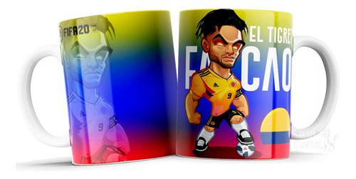 Taza Personalizada Radamel Falcao Colombia Importada