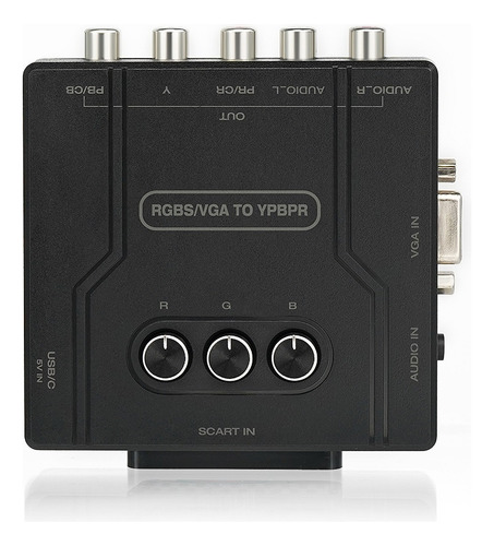 Conversor Rgbs Vga Scart Para Ypbpr, Console De Videogame, T