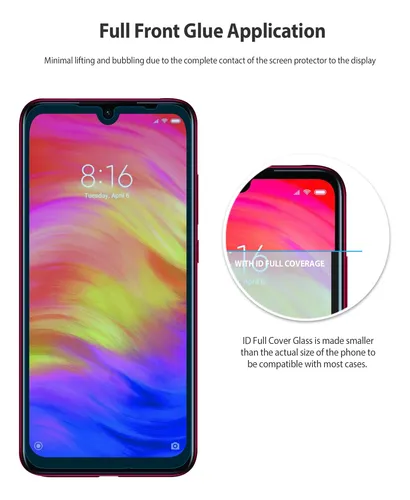Vidrio Templado Para Redmi Note 7 & 7 Pro Ringke Full Cover