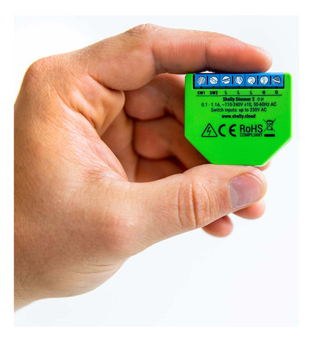 Interruptor Relay Para Control De Luz Dimmer 2 Shelly