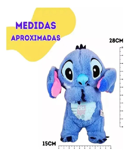 Peluche Stitch Que Alivia Con Luz, Sonido Y Respiración