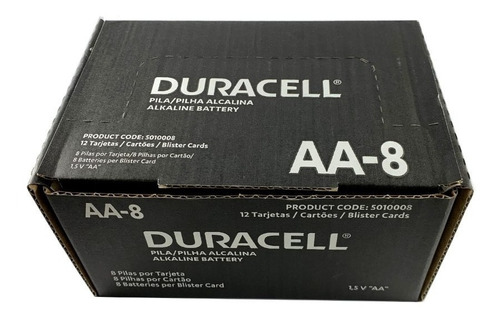 Duracell Pila Aa Caja 96 Pilas En Set De 8 - Doble A