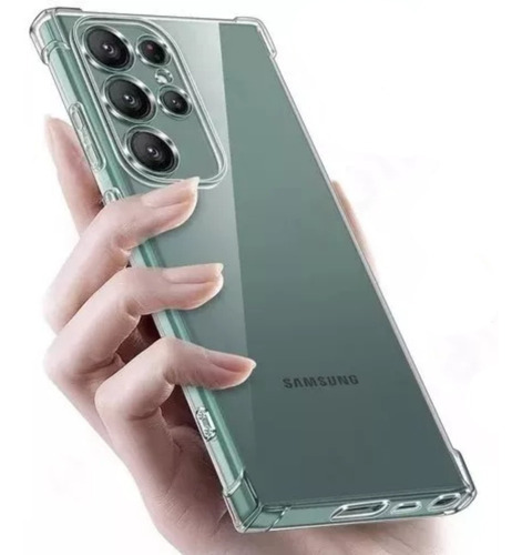 Capa Anti Impacto Para Samsung Galaxy S22 Ao S23 Ultra Cor Transparente