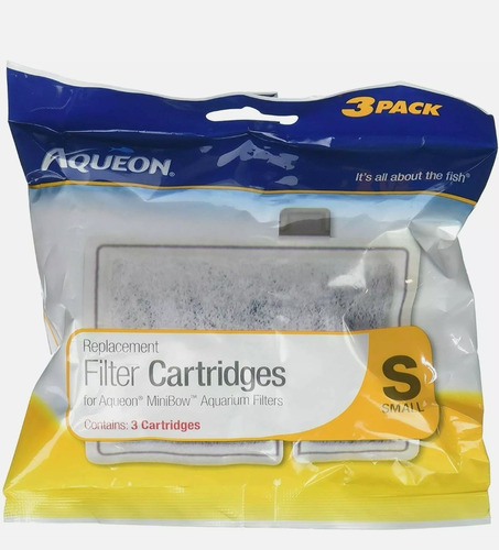 Cartucho Repuesto 3 Pack Para Filtro S Aqueon Acuarios 
