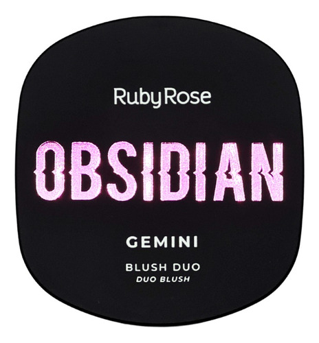 Blush Duo Gemini Obsidian Textura Confortável - Ruby Rose Tom Da Maquiagem Og06
