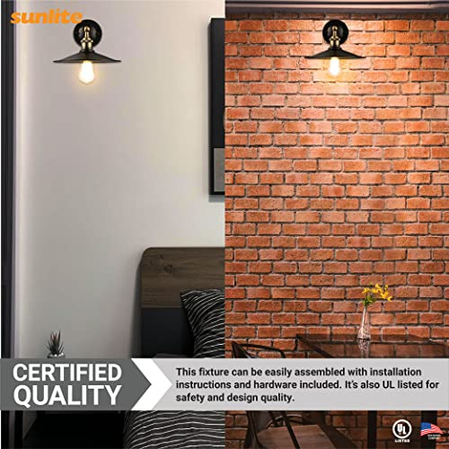 Sunlite 07036-su Aplique De Pared Con Dosel De Inspiración V