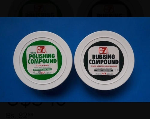 Imagen 2 de 2 de Cera Pulitura Para Carros Rubbing Coumpound 284 Gr