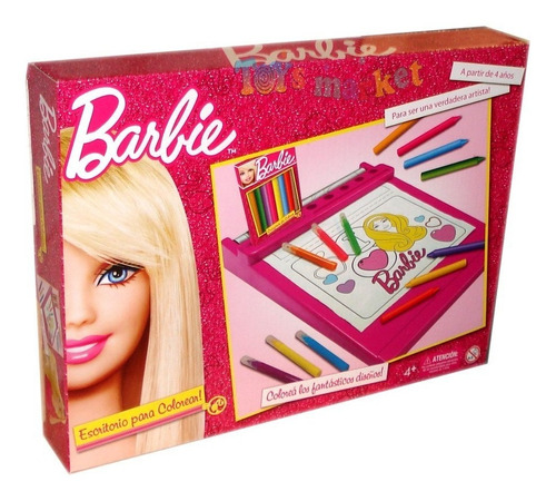 Atril Para Colorear Y Dibujar Diseño De Moda Barbie Juliana