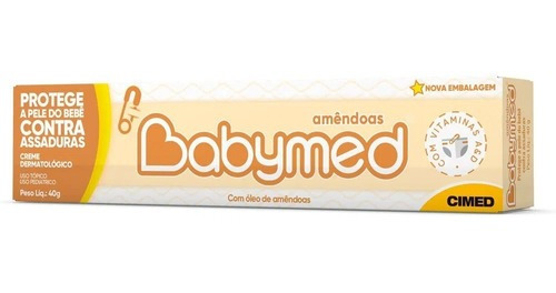 Creme Babymed Amêndoas Pomada Assadura 40g Full