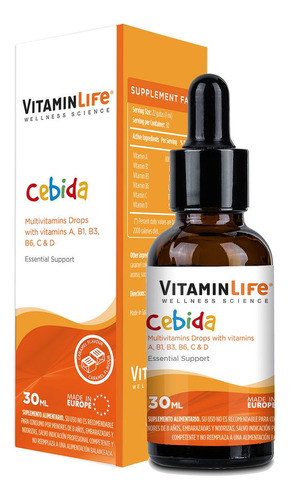 Cebida Multivitamínico Niños 30ml Sabor Caramelo