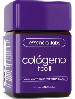 Colageno Tipo 2 Com 45mg Formula Exclusiva Para A Articulacao Com Maxima Concentracao E Biodisponibilidade 60 Capsulas