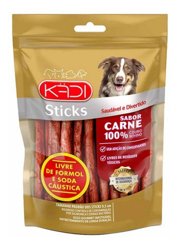 Petisco Para Cães Osso Sticks Sabor Carne 150g Kadi