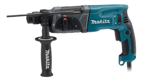 Martelete eletropneumático Makita HR2470X2 azul com 800W de potência 220V