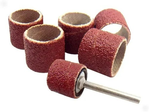 Imagen 1 de 7 de Set Kit X 6 Lija + Eje Para Minitorno Ruhlmann
