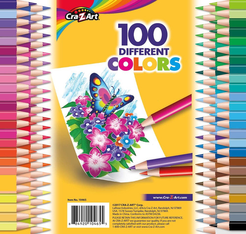 Cra-z-art Lápices De Colores 100 Colores Surtidos