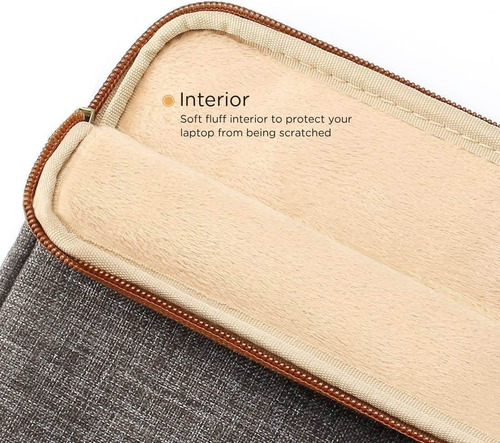 Imagen 4 de 6 de Funda Domiso De Lona Para Portátil 10'' 3 Capas/3 Bolosillos