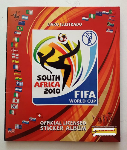 Álbum Figurinhas Copa 2010 completo pegado con Visa