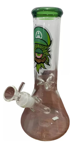 Ice Bong Con Agua Flor De Vidrio