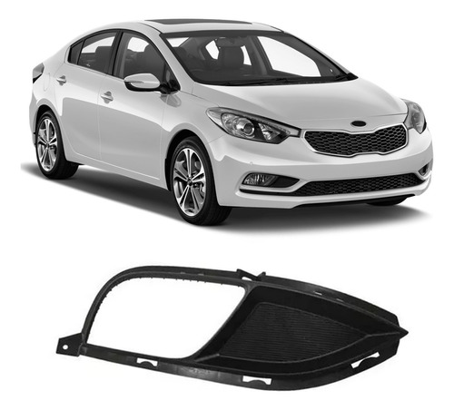 Grade Moldura Milha Passageiro Kia Cerato 2014 2015 2016