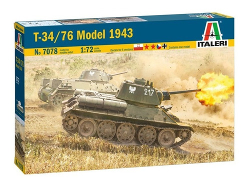 T-34/76 Model 1943 By Italeri # 7078   1/72