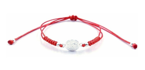 Imagen 2 de 7 de Pulsera San Benito De Plata Para Bebé O Niños.