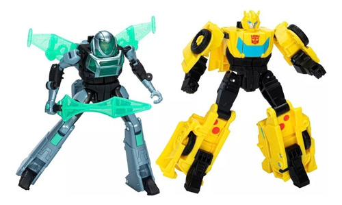 Transformers Earthspark Figuras Bumblebee Y Mo Malto Cyber