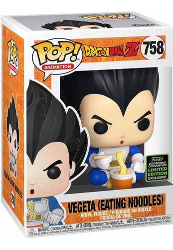 Funko Pop!: Dragon Ball Z- Vegeta ( Comiendo Fideos )