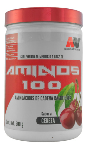 Aminoácidos, Aminos 100, Cereza 500g Advance Nutrition