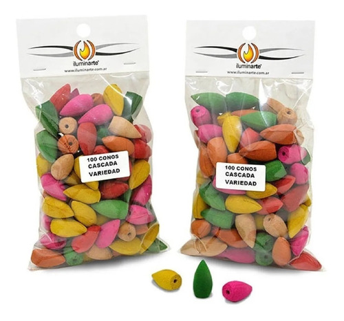 Sahumerios Conos Cascadas, 1 Pack X 100 Unidades